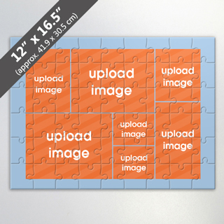 Jigsaw Puzzle With Grey Border And 7 Photos
