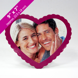 Custom Heart Shaped Photo Puzzle For Valentine's Day