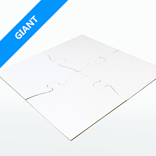 Giant Blank Wooden Puzzle Pieces