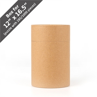 Plain Paper Cylinder Box for 285/1000 piece Puzzle (12