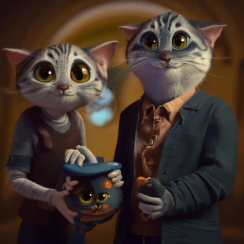 Mr. Whiskers and Mrs. Fluff