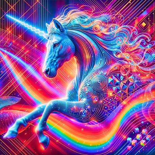 Neon Dream Unicorn