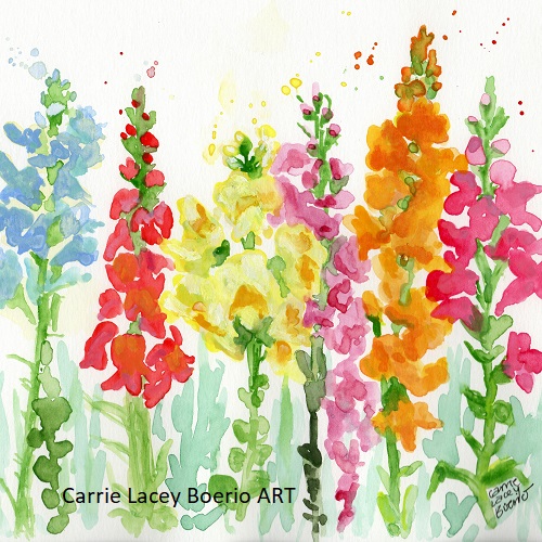 Snapdragons Painting 500 pc Square